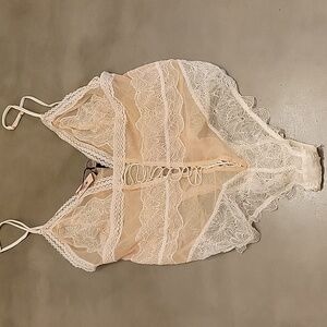 NWT Victoria’s Secret Very Sexy Plunge Lace-up Teddy